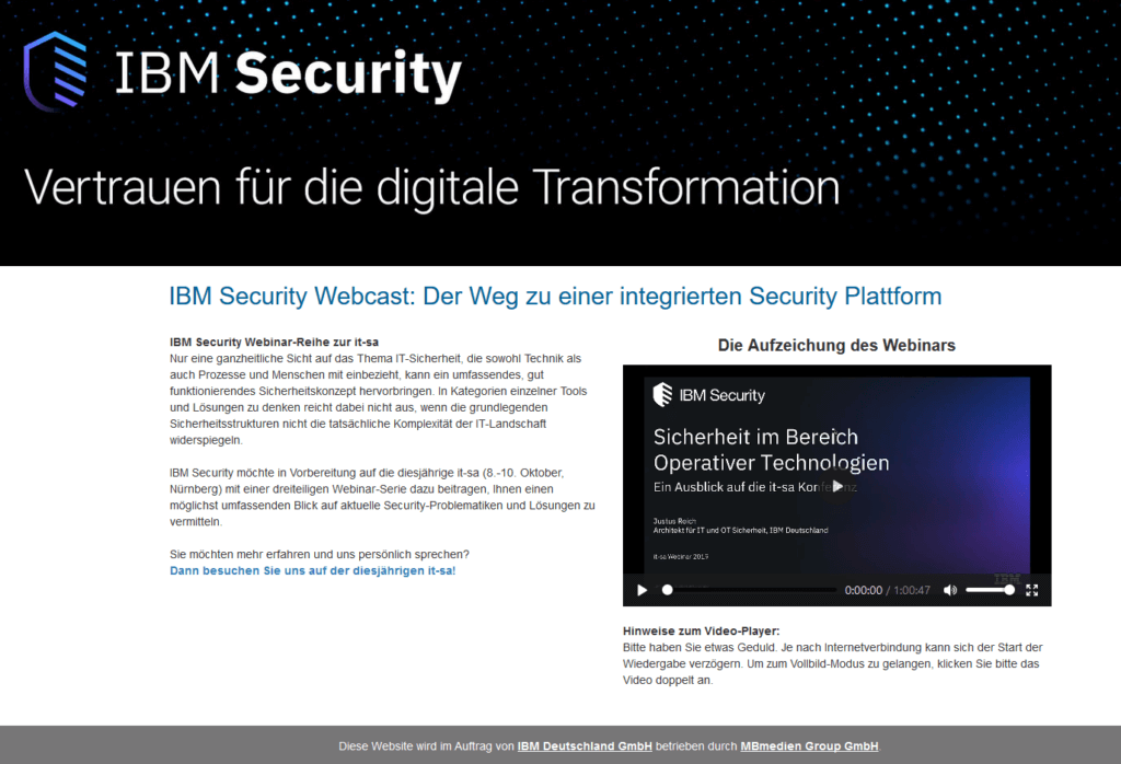 IBM Security Webcast