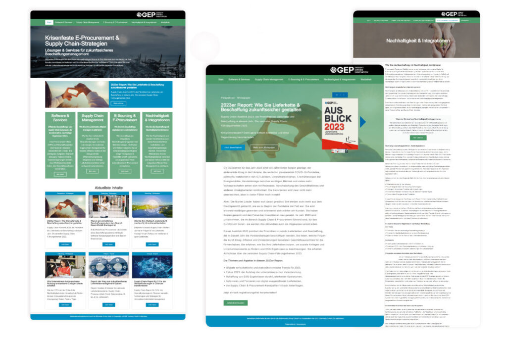 Screenshots Content Hub Supply Chain Management