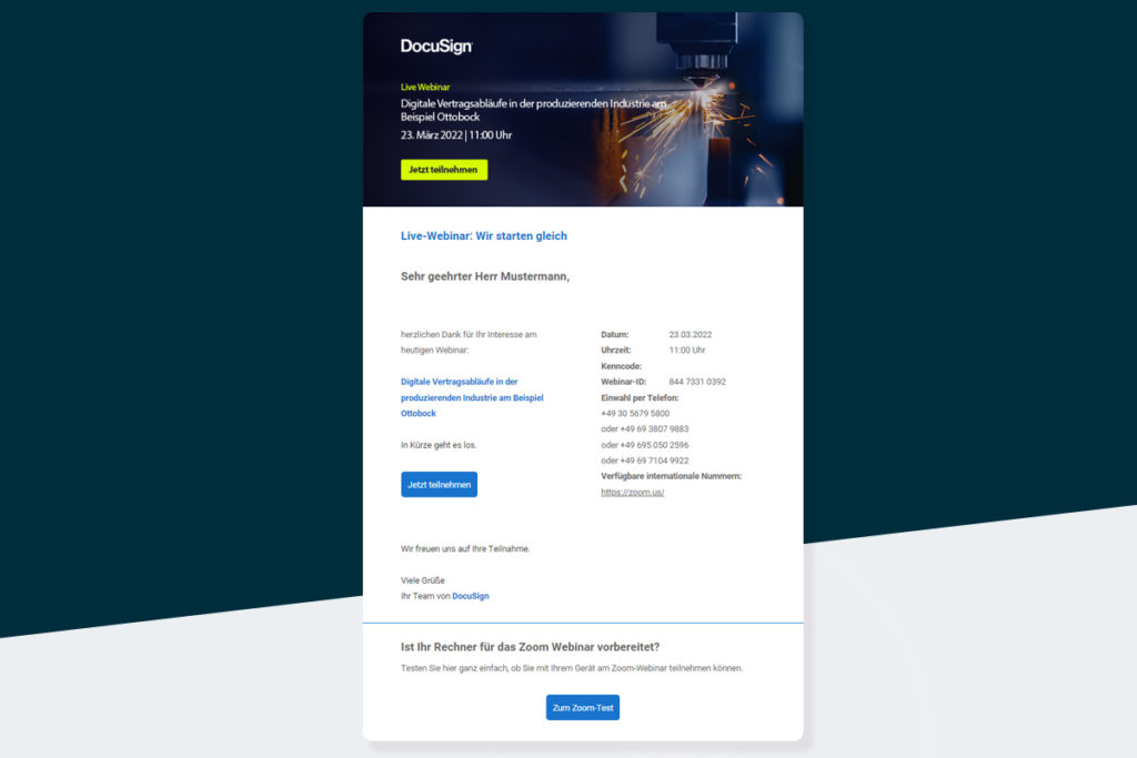 Webinar-Reminder 1 Stunde