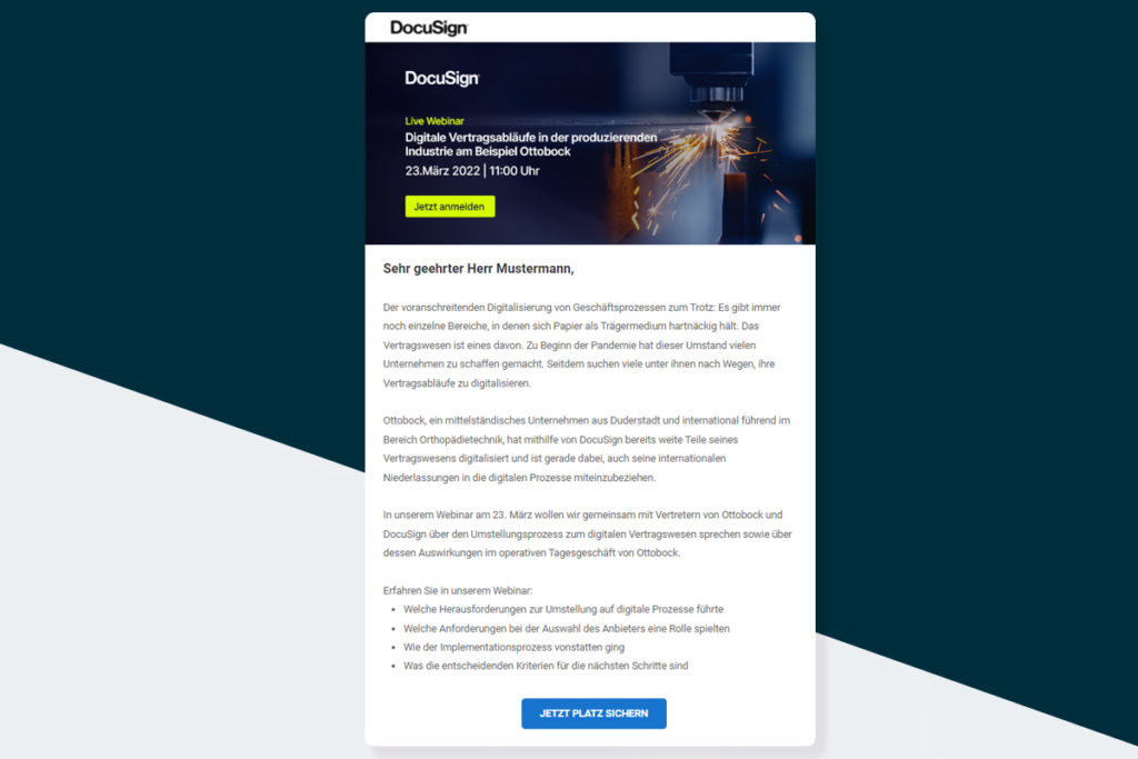Webinar-Einladungsmanagement