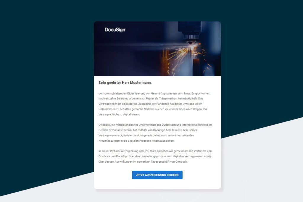 Webinar-Mailing: Video on Demand