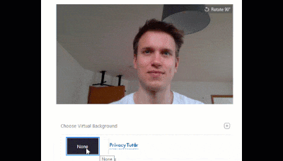 Zoom: Virtueller Hintergrund