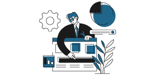 Illustration Datenoptimierung und Zielgruppenoptimierung: Stammdatenpflege