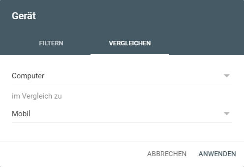 Google Search Console Devices