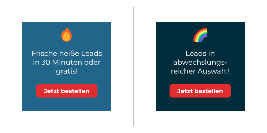 A/B-Test von USPs