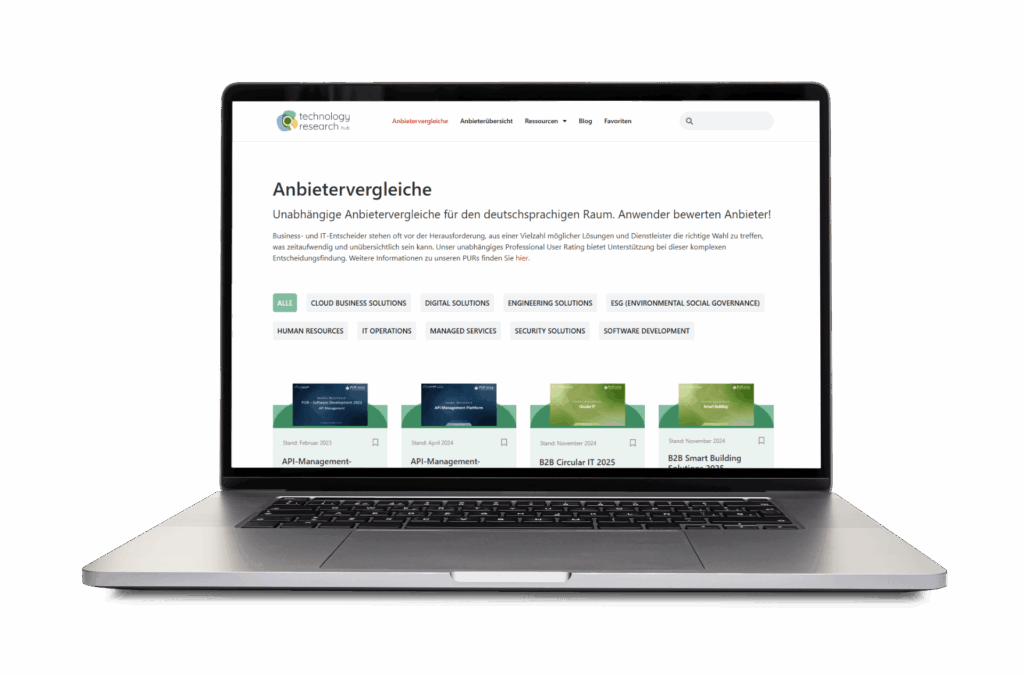 Technology Research Hub - Anbietervergleiche