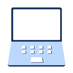 Illustration eines Laptops